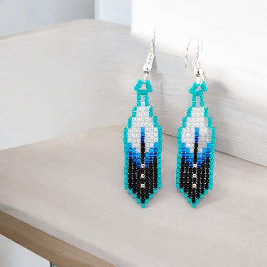 Santa Rosa | Navajo Beaded Dangle Earrings | Handmade Jewelry