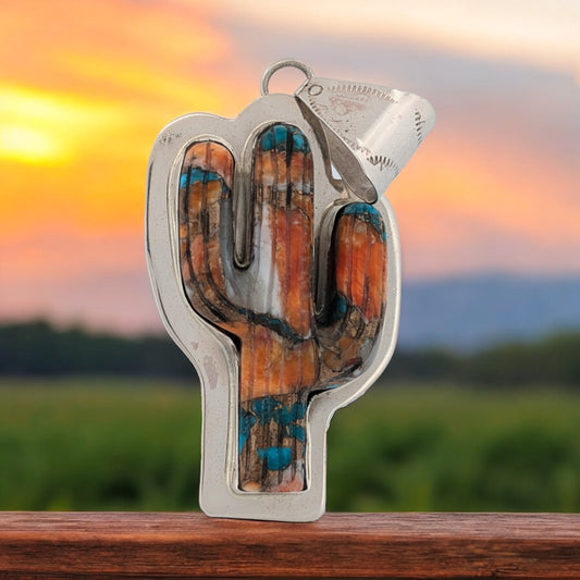 Wilder Trail | New Native American Handmade Sterling Silver Cactus Pendant