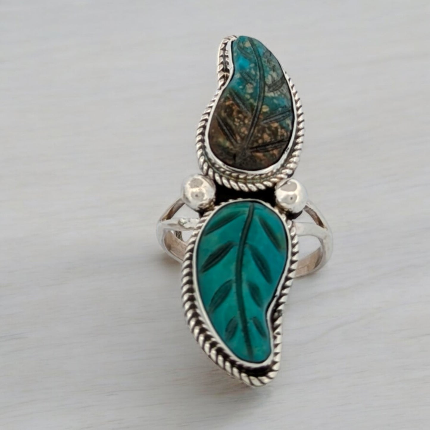 Silver Spur | New Handmade Native American Sterling Silver Ring with Turquoise