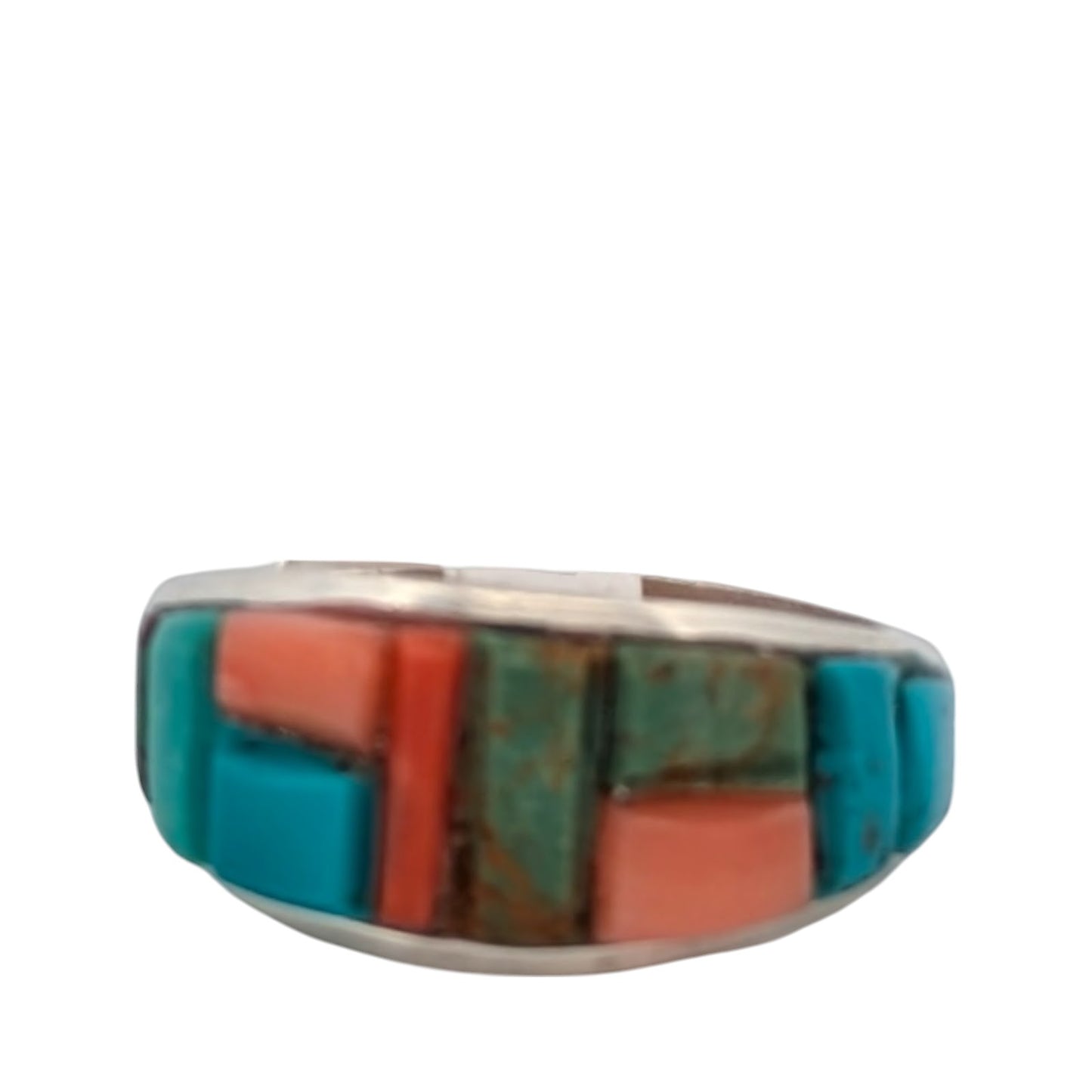 Cassidy Way | Cobblestone Inlay Ring | Handmade Navajo Jewelry