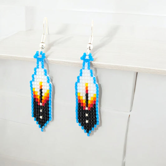 San Antonio | Handmade Navajo Beaded Dangle Earrings