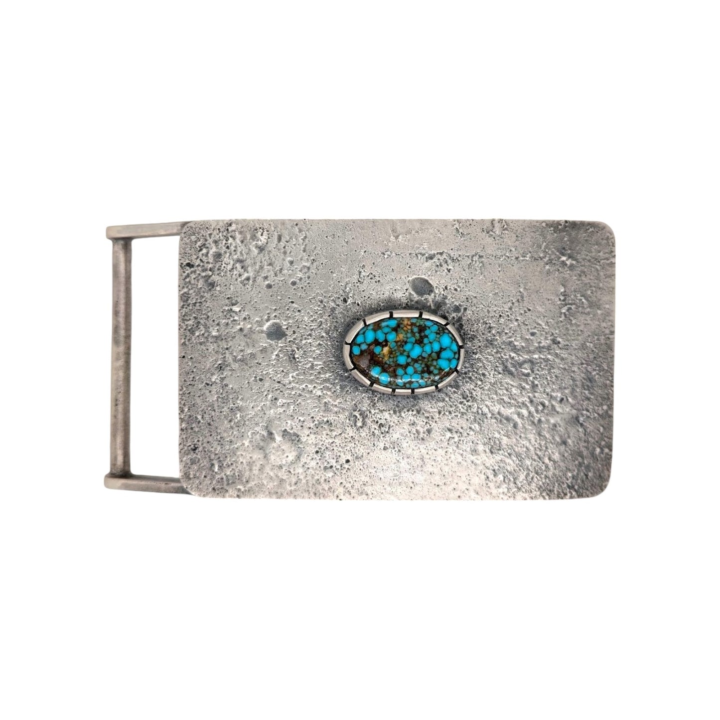 Gambler's Ledge | New Rob Sherman Tufa Cast Sterling Silver and Turquoise Belt Buckle