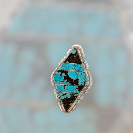 Manchaca | New Native American handmade sterling silver  turquoise ring