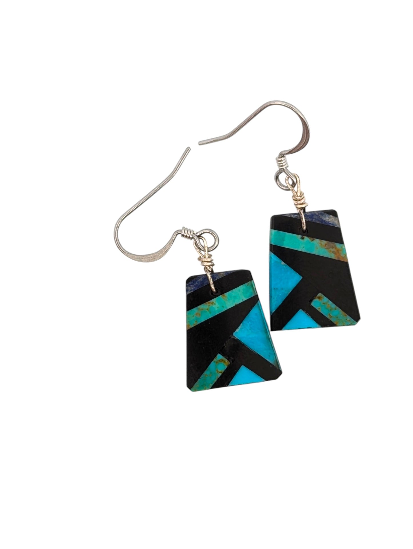 Prairie Bloom | New Native American Handmade Mosaic Inlay Earrings