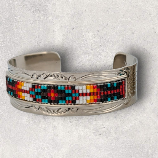 Hector's Revenge | New Native American Handmade Sterling Silver Cuff Bracelet