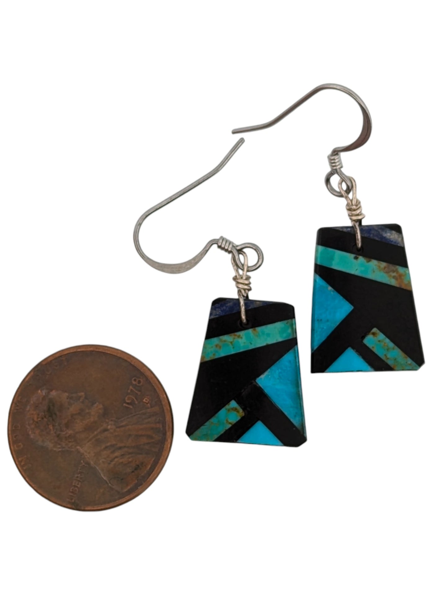 Prairie Bloom | New Native American Handmade Mosaic Inlay Earrings