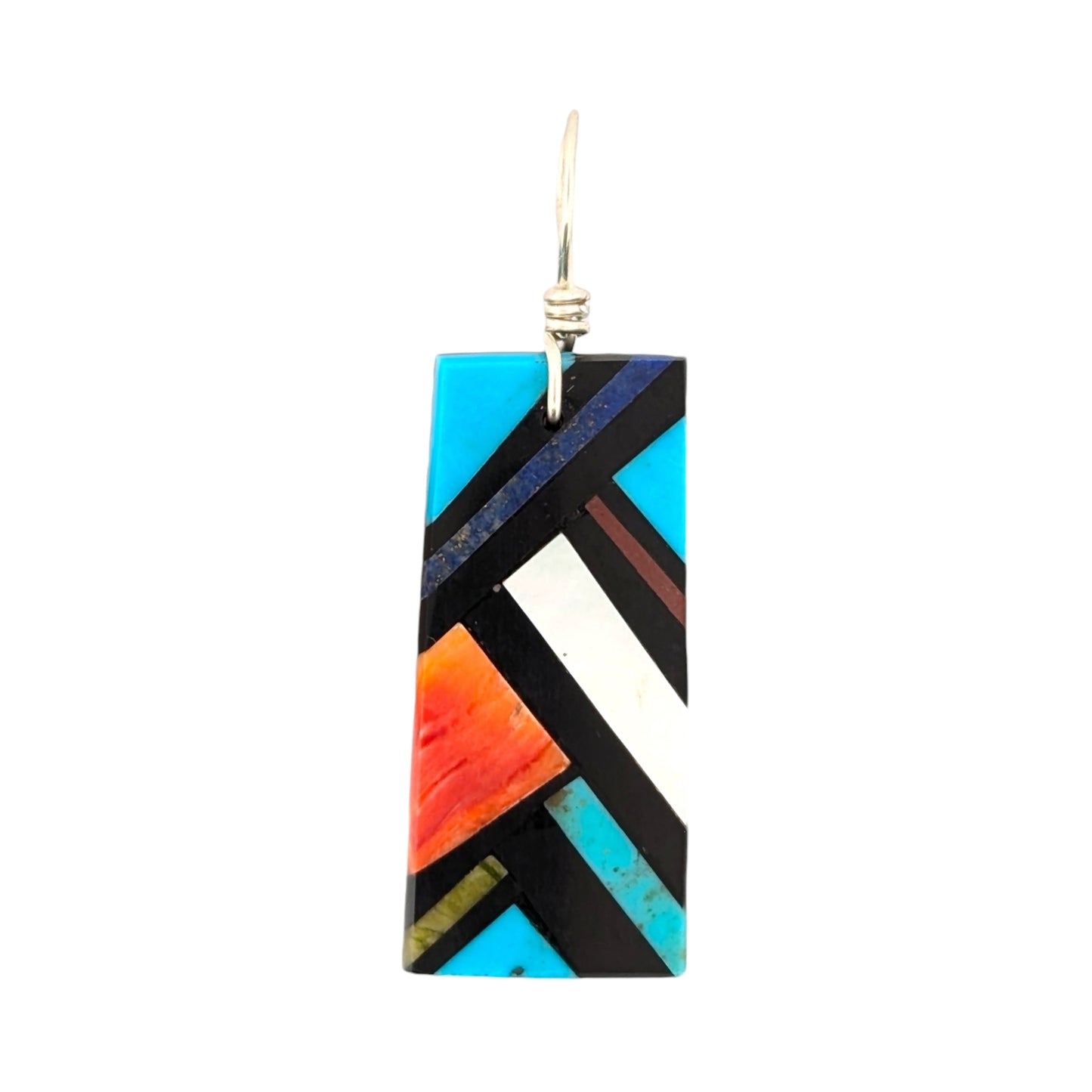 Prairie Light | New Native American handmade mosaic inlay pendant