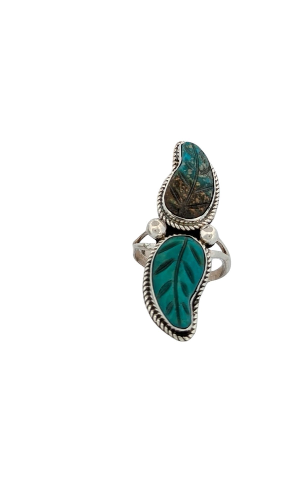 Silver Spur | New Handmade Native American Sterling Silver Ring with Turquoise