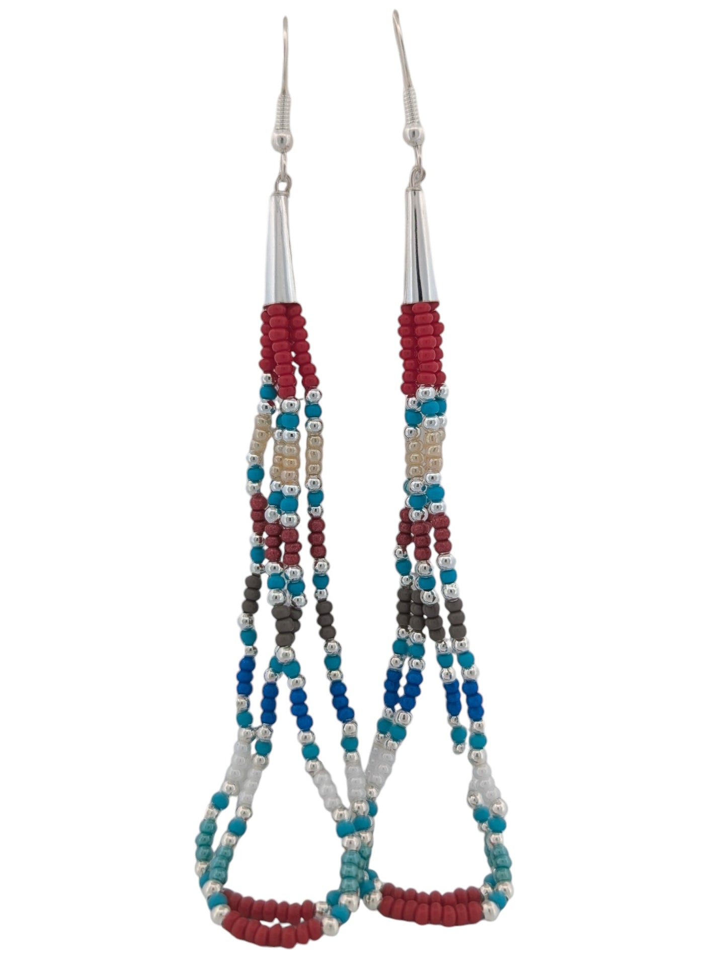 Bull Gap | New Handmade Native American Beaded Necklace and Earrings by Navajo Artist Sarah Morgan