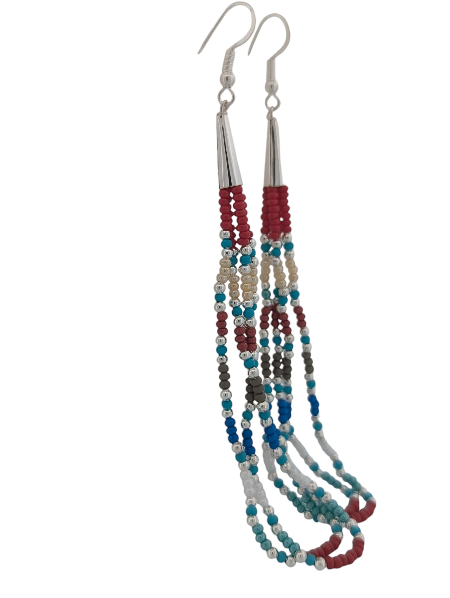 Bull Gap | New Handmade Native American Beaded Necklace and Earrings by Navajo Artist Sarah Morgan