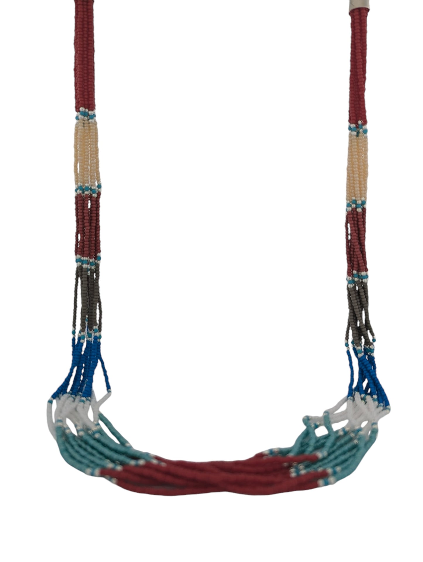 Bull Gap | New Handmade Native American Beaded Necklace and Earrings by Navajo Artist Sarah Morgan