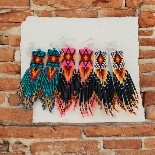 Palomino Run | Native American handmade beaded earrings, in vibrant colors 3