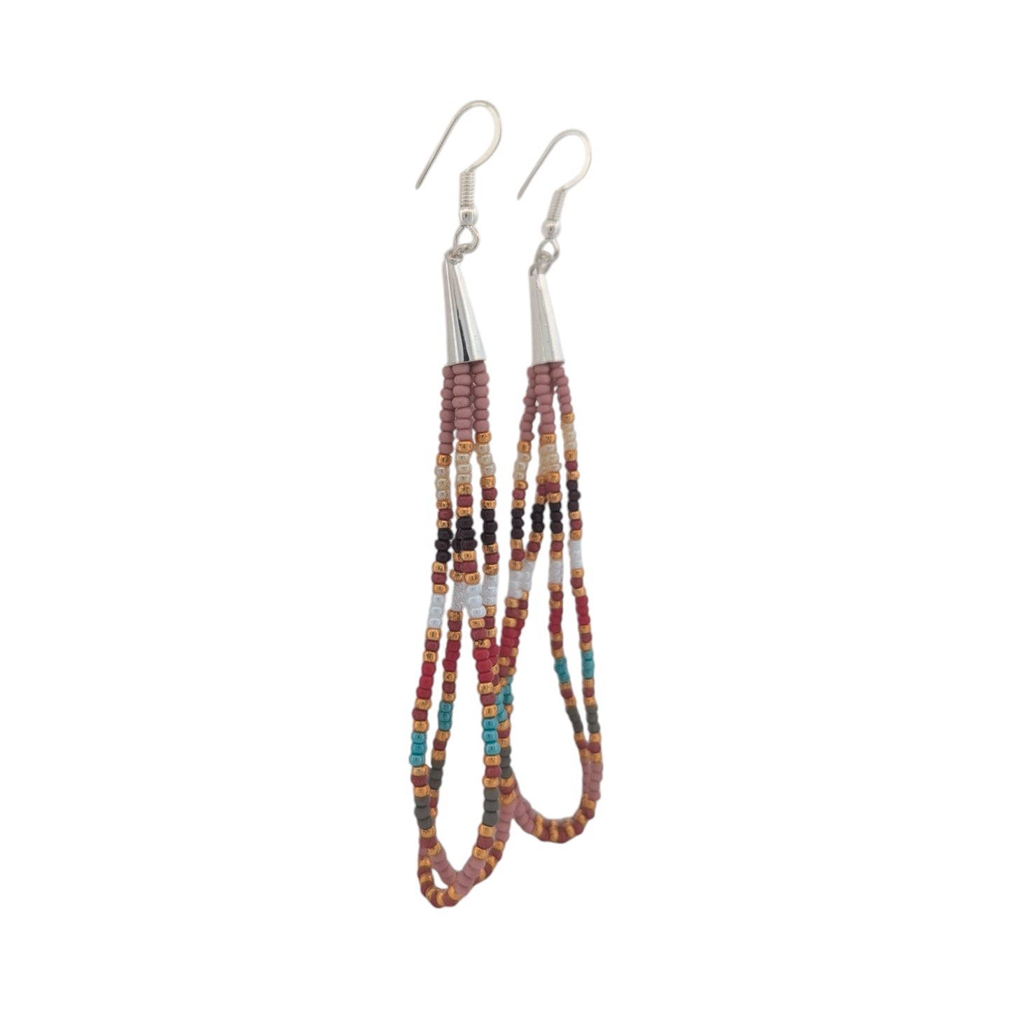 Lasso Run | New Native American Handmade Beaded Necklace and Earrings by Navajo Artist Sarah Morgan